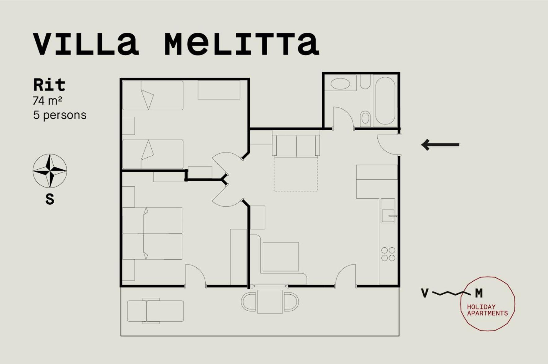 Villa Melitta San Vigilio Di Marebbe Ruang foto